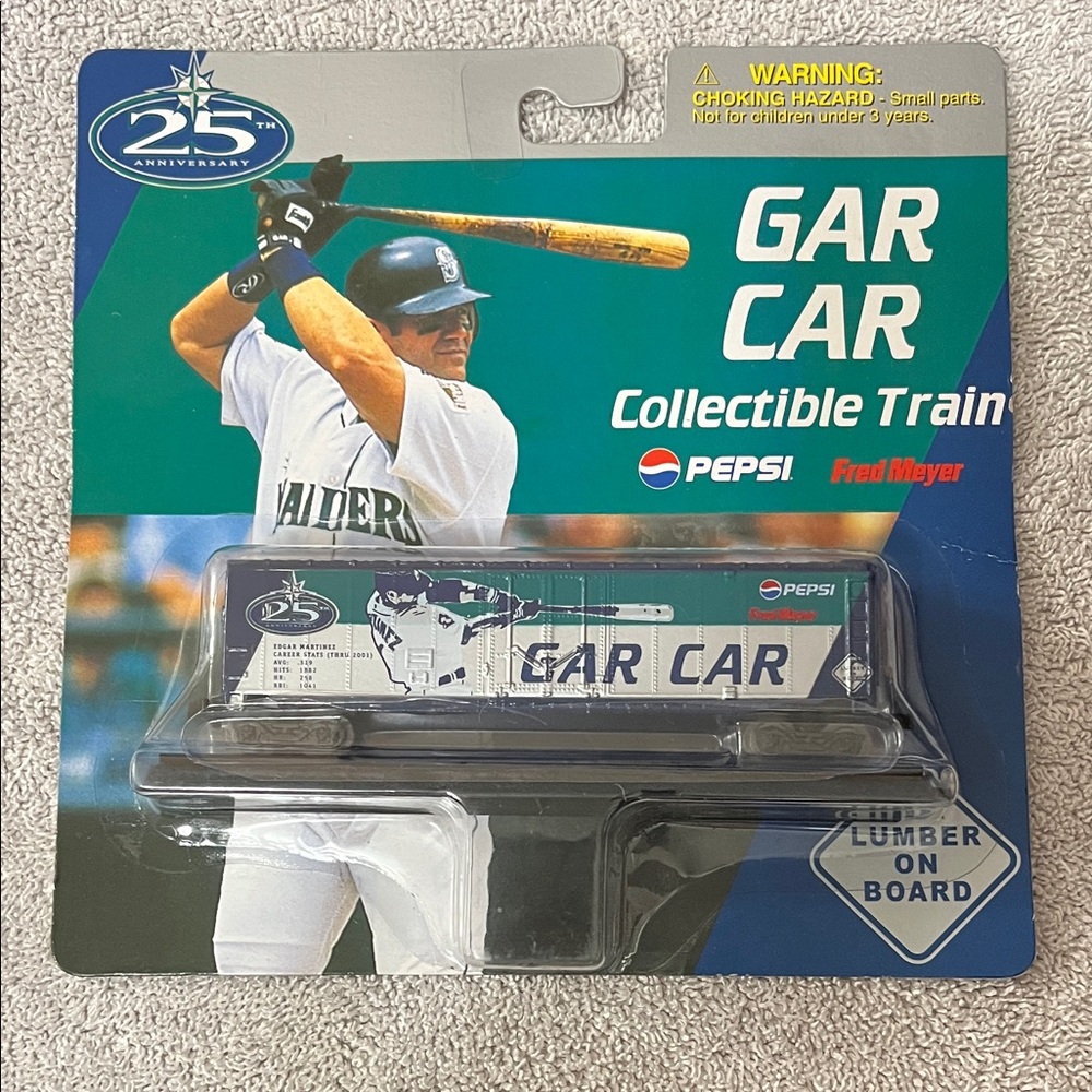 2002 Pepsi 25th Anniversary Gar Car Collectible Train Edgar Martinez